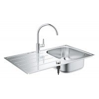 Комплект кухонной мойки и смесителя Grohe K200 (31562SD1)