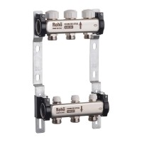 Колектор з термостатичними та запірними клапанами Roho R805-03 - 1'х 3 вих. (RO0057)