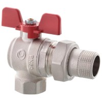 Кран з американкою Roho R106-100 - 1' кутовий (RO0091)