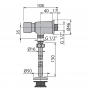 Кнопковий зливний вентиль для пісуару ALCAPLAST ATS001 (AL0026)
