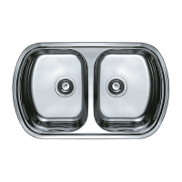 Мойка кухонная HAIBA 80x49 DOUBLE (decor) (HB0572)