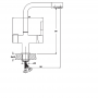 Змішувач для кухні Haiba HANS 021 з вих. для питної води (білий) (HB0842)
