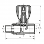 Вентиль радиаторный прямой PPR 20x1/2 (KOER K0165.PRO) (KP0213)