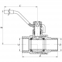 Кран шаровый KOER 2' ГШР ГАЗ (KR.515.PR.GAS) (KR0065)