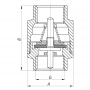 Клапан обратный NEW 1/2' (KOER KR.172) (KR2755)