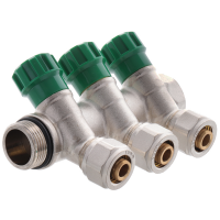 Колектор вентильний з фитингом KOER KR.1123-3 3/4 'x3 WAYS (KR2830)