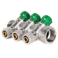 Колектор вентильний з фитингом KOER KR.1124-3 1 'x3 WAYS (KR2833)