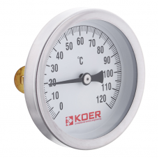 Термометр накладний із пружиною KOER KT.672A D=63мм (KR2897)