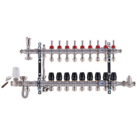 Колектор з вбудованим смесит. вузлом KOER KR.S1011-9 1 'х9 SUS304 і євроконус 3 / 4-16 (KR2932)