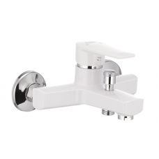 Змішувач для ванни PLAMIX Oscar-009 White (без шланга і лійки) (PM0025)