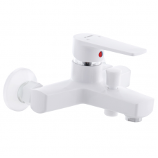 Змішувач для ванни PLAMIX Leo-009 White (без шланга і лійки) (PM0555)