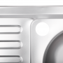 Кухонная мойка накладная ZERIXZ8050R-04-160E (satin) (ZX1615)