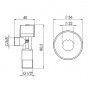 Кран приладовий кульовий SD Forte 3/8"х1/2" SF340W159