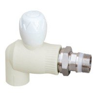 Кран шаровой радиаторный PPSU Blue Ocean 20х1/2" угловой