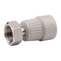 Муфта PPR Ekoplastik з накидною гайкою (мет.) 20х3/4"