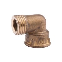 Угол латунь 1/2'Н.В. торцованый с буртом (115-2Б)