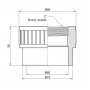 Муфта PPR Alfa Plast 63х2" ВР