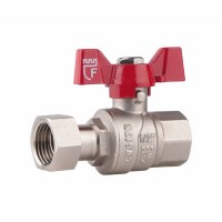 Кран шаровой с накидной гайкой SD Forte 3/4' ВР для воды прямой SF260W20