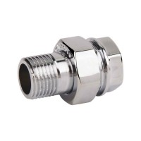 Сгон "Американка" SD Forte 3/4" прямой хром SF192W20