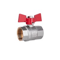 Кран шаровой SD Plus 1' ВР для воды (бабочка) SD602NW25PN40