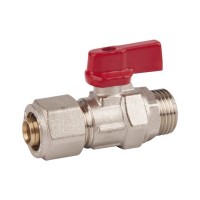 Кран шаровой обжимной SD Forte 20х1/2" НР SF262W2015