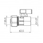 Кран кульовий обтискний SD Forte 20х1/2" ВР SF264W2015