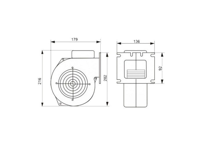 Вентилятор котла KG Elektronik M Plus M Арт. X2 до 40 кВт