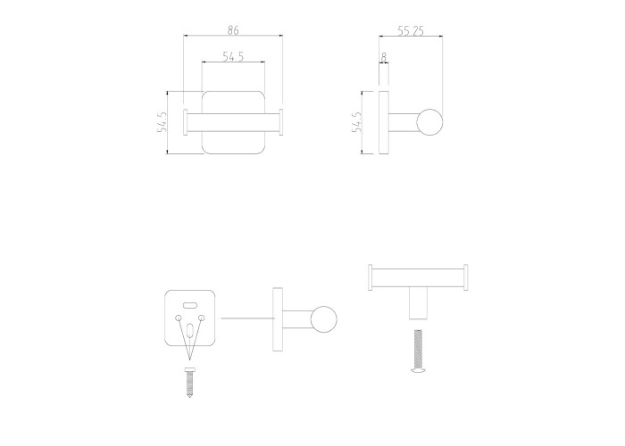 Крючок GF (CRM)S-2705-2