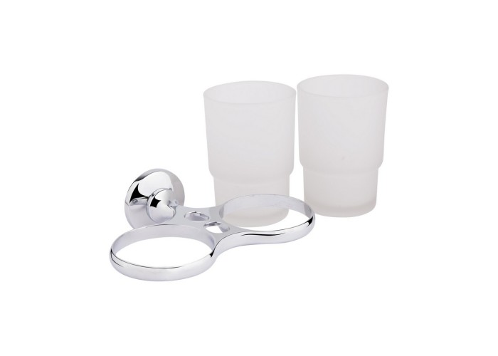 Стакан двойной GF (CRM)S-2808 с держателем зубных щеток