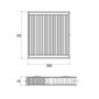Радиатор стальной Aquatronic 22-К 600x2800 боковое подключение