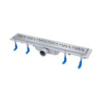 Трап Qtap Dry FC304-600 линейный с сухим затвором и нержавеющей решеткой 600х73