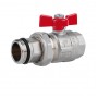 Кран кульовий "Американка" Icma Red 1" з антипротіканням прямий №215