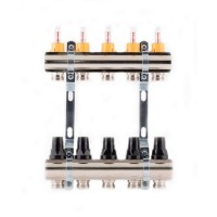 Коллектор с расходомерами SD Forte 1" 9 выходов SF001W9