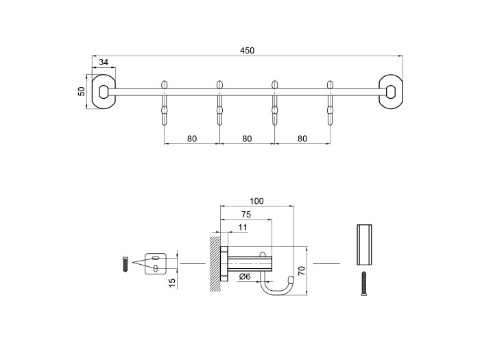 Гачок Qtap Liberty BLM 1154-4