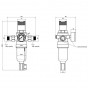 Фільтр самопромивний SD Forte 1/2 "з редуктором для гарячої води SF128W15H