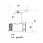 Обратный клапан SD Plus 1/2" SD24315