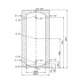 Теплоакумулятор Thermo Alliance TA-ТАМ-00 1000 з ізоляцією 60 мм