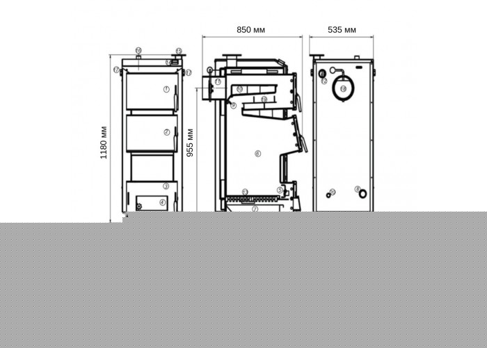Котел твердотопливный стальной Thermo Alliance Ferrum Plus FSF+ 30
