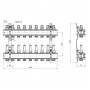 Коллектор Icma 1" 9 выходов, с расходомерами №K013