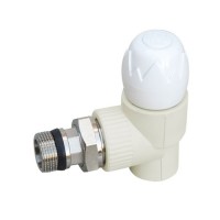 Кран радіаторний PPR Blue Ocean 20х1/2" кутовий