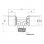 Тройник пресс Icma 32х1"х32 НР №407