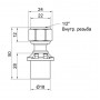Переходник пресс Icma 16х1/2" ВР с накидой гайкой без конуса №416