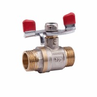 Кран шаровой Valve 1/2' НР для воды (бабочка) SV606W15