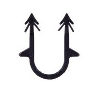 Скоба якірна Icma (UA) для підлоги, чорна