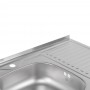Кухонная мойка Lidz 6080-L 0,6 мм Satin (LIDZ6080L06SAT)