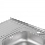 Кухонная мойка Lidz 6080-R 0,6 мм Satin (LIDZ6080R06SAT)