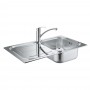 Набір Grohe мийка кухонна K300 31565SD0 + змішувач Eurosmart 33281002
