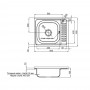 Кухонна мийка Lidz 6050-L 0,6 мм Decor (LIDZ6050L06DEC)