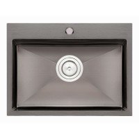 Кухонная мойка Qtap D5843BL 2.7/1.0 мм Black (QTD5843BLPVD10)