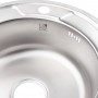 Кухонна мийка Lidz 490-A 0,8 мм Micro Decor (LIDZ490AMICDEC)